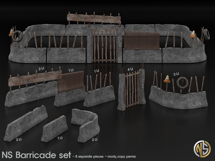 Second Life Marketplace Ns Barricade Set